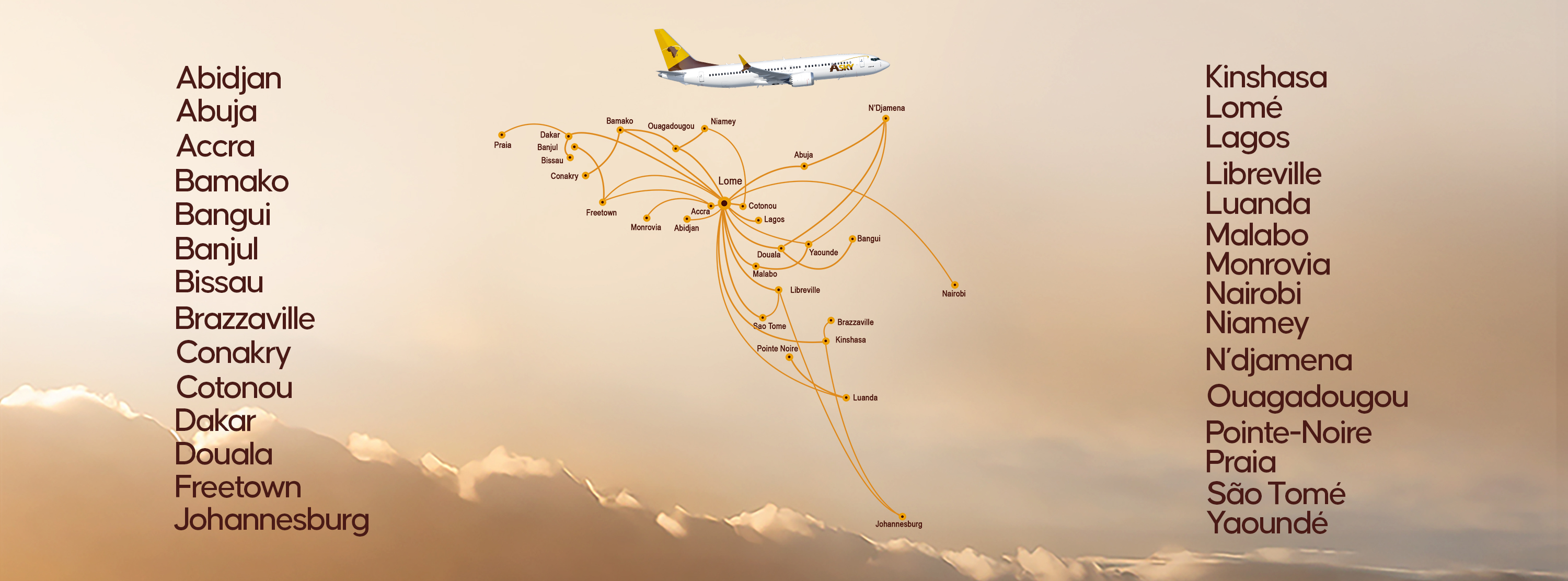 Asky Airlines Network